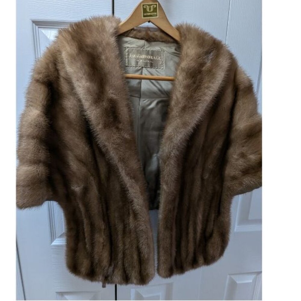 Vintage Mink Fur Jacket/Bolero by Julius Garfinckel & Co. of Washington DC